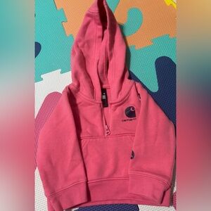 Carhartt Toddler Pink Hooded Pullover Sweatshirt
